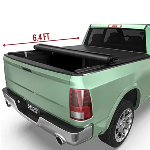 [Fits 2002-2018 Dodge RAM 1500 & 2019-2024 RAM 1500 Classic & 2003-2026 RAM 2500 3500] 6.4 Ft Soft Bed, Soft Roll Up Truck Bed Tonneau Cover, without Rambox