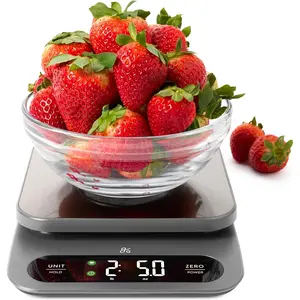 Digital Food Scale for Kitchen & Baking, 10kg/22lb High-Capacity Weight Scale with 1g Precision, Stainless Steel Platform, Hi-Def LCD, Ideal for Bread, Sourdough & Bulk Cooking