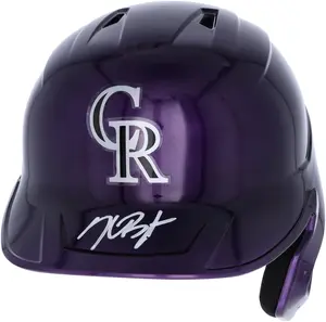 Kris Bryant Colorado Rockies Autographed Alternate Chrome Rawlings Mach Pro Replica Batting Helmet - Fanatics Exclusive - Fanatics Authentic Certified