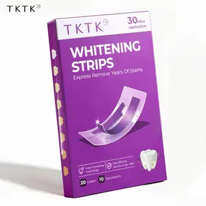 TKTK Brightening Strips - Color Correcting Technology, Purple Teeth Brightening, 10 Treatments (20 Strips), Peroxide-Free #Summervibes  DealsForYouDays