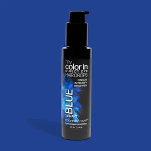 MyColorIn DIRECT DYE DROPS (Vibrant Blue) (4 Fl Oz)