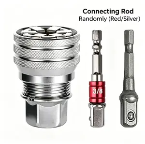 Multi-Function Universal Socket Wrench Tool - Universal Maintenance Tool, Adjustable Universal Socket Wrench, Universal Socket Tool for 3/8" Drive Ratchet Torque Wrench & Power Drill (Connecting rod random color)