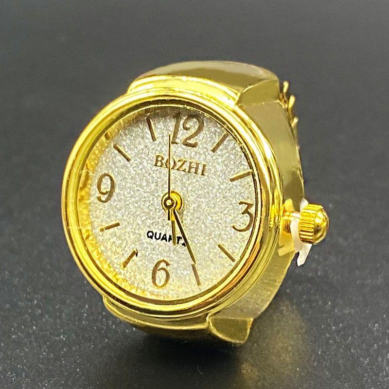 A finger ring watch is a fashionable accessory that can show the time light luxury high-end mini waterproof and creative as a gift adorable birthday fun