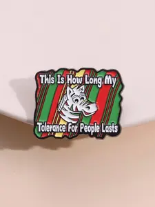 Enamel Pin, Funny Zebra Animal Brooch, Lapel Badge, Anxiety Accessories for Gift