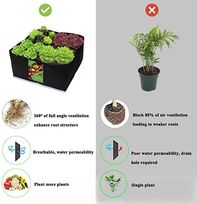 Garden Planting Bag Felt Multi-Grid Planting Bag Vegetable Planting Pot Plant Flower Planting Flower Pot Plant Nutrition Bag Garden Planting Bag Felt Multi-Grid Planting Bag Vegetable Planting Pot Plant Flower Planting Flower Pot Plant Nutrition Bag