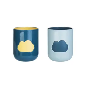 Creative cute couple simple cloud mouthwash cup home toothbrush cup
