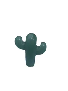 Green Aventurine Crystal Cactus Figure 1 Piece