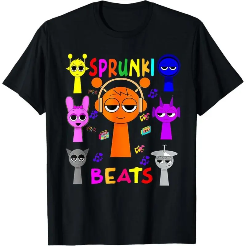 Summer t Shirts Sprunki Beats Funny Sprunki team Sprunki Game For Kids T-Shirt