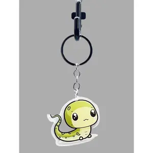 Salamander Acrylic keychain, Wildlife Cute kawaii memorial ornament, pet portrait charm, backpack fob, dad car décor, stocking stuffer, birthday gift