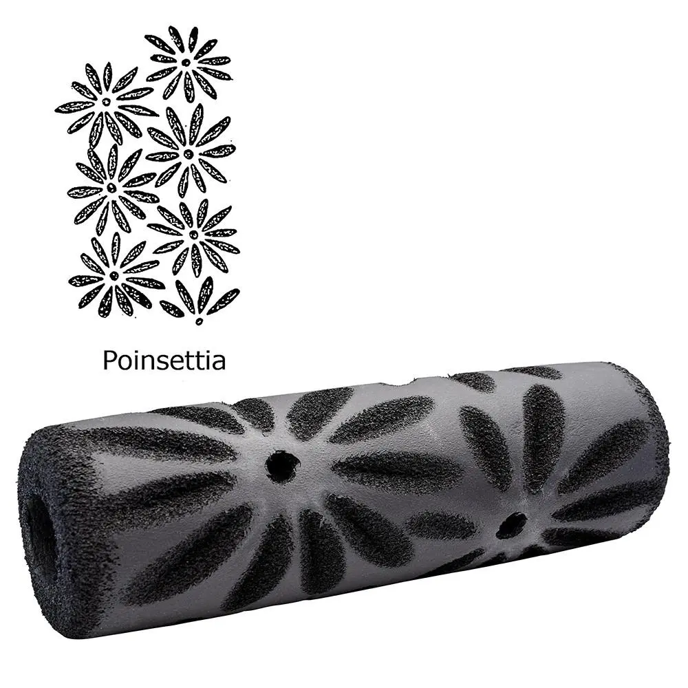 TOOLPRO Decorative Poinsettia Foam-Texture Paint Roller Cover - Rich Stucco Look, Hides Blemishes, Fits Standard 9-Inch Frames, Beautiful Pattern, Merchandiser-Friendly Packaging, Ideal for Ceilings (Home Improvement, Building Supplies, Wallpaper Tools),