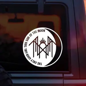 Sleep Token “The Only Good Girl This Side of The Moon” Vinyl Car Decal – Provider Lyric Moon Design – Alternative Metal Band Sticker for Car Window Laptop Tumbler – Sleep Token Fan Gift for Alt Girls