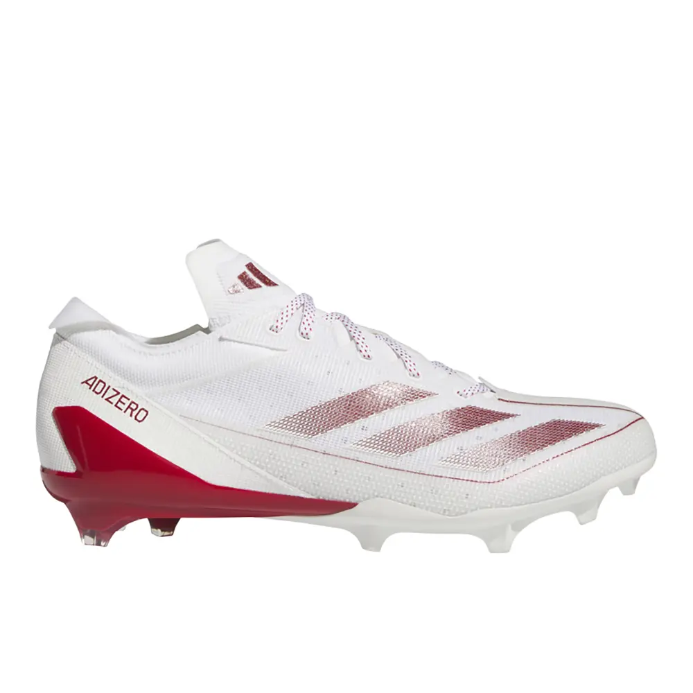 adidas Mens Adizero Electric American Football Sneakers Shoes - Red, White