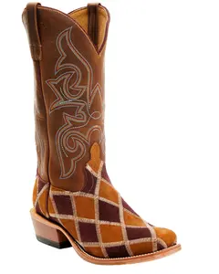 Horse Power Men's Patchwork Western Boot Square Toe - Hp2013