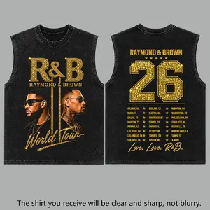 BOD - The R&B Raymond & Brown Tour 2026 V10 Acid Washed Graphic Tee, R&B Music Premium Cotton Concert Shirt, Hip Hop Soul Streetwear, Gift for R&B Fans, Vintage Music