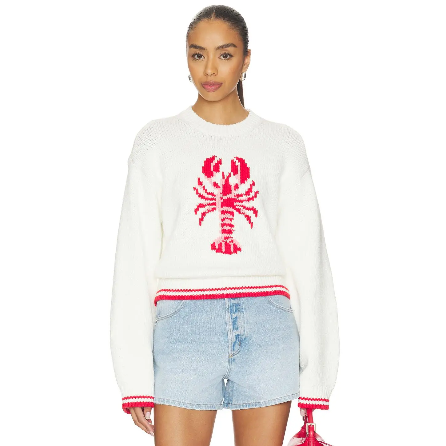 Lovers and Friends Cayden Lobster Sweater in Cream Multi
