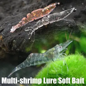 Mini Soft Worm Shrimp Fishing Lure, Silicone Artificial Baits 1.3g 58mm, Practical Fishing Tackle For Bass And Freshwater Angling Use