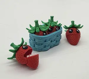 Articulated Strawberry Fidget Basket