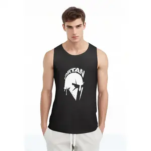 Men'S Athletic Compression Tank Top, Print Sports Body-Shaping Vest for Ball Games, American Fitness Training Tank Top, Breathable Stretchy Top with Wide Shoulders