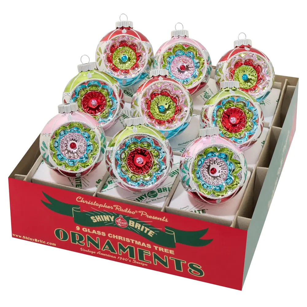 FESTIVE FETE 9 COUNT 2.5" REFLECTOR ROUNDS - 2025 FESTIVE FETE 9 COUNT 2.5" REFLECTOR ROUNDS - 2025