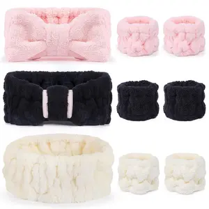 9 Pcs Spa Headband for Washing Face,Skincare Headband and Wristband Set for women