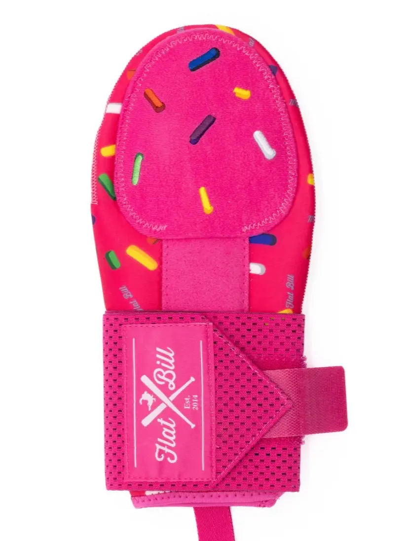 Flatbill Donut Pattern Sliding mitts! Comfortable quality