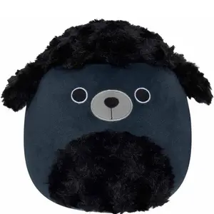 Squishmallows 2025 Dog Squad 8” Jettward Black Poodle Plush Toy with Black Fur