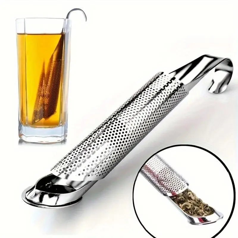 Stainless Steel Tea Infuser with Hook, 1 Count Tea Strainer, Tea Infuser Tool for Loose Tea Leaf, Herbs, and Spices