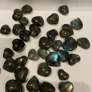 Labradorite Heart