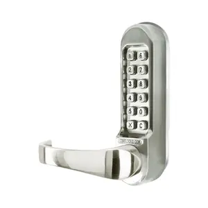 Codelocks CL510 SS Heavy-Duty Mechanical Lever Handle Door Lock with Stainless Steel Tubular Latchbolt, Lever Handle Lock