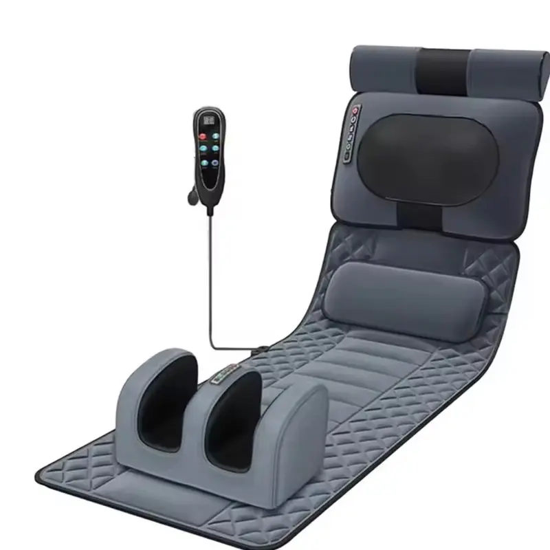 Full Body Massage Mat with Heat Foldable Back Massager for Neck Shoulders Waist & Legs Relaxing Massage Pad Best Gift for Birthday Holidays