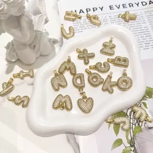 18K Gold & Colorful Alphabet Necklace（Note Letter And Color） - Accessories, Initialnecklace, Bible, Name Necklace, 18k real solid gold jewelry