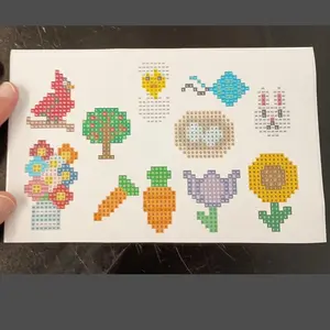 Spring Diamond Painting Sticker Sheet (No Drills Included) 2.8mm Round Drills
