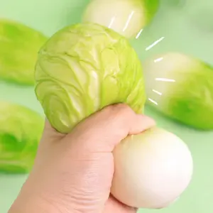 New Release Small  Relieving Vegetable Cabbage Simulation Super Soft Pinching Music Rebound Fast  Relieving Pinching Simulation Vibrant Stress Relief Tool Cat Ear Plushie Mystery Box BeyBattle Set with Launchers