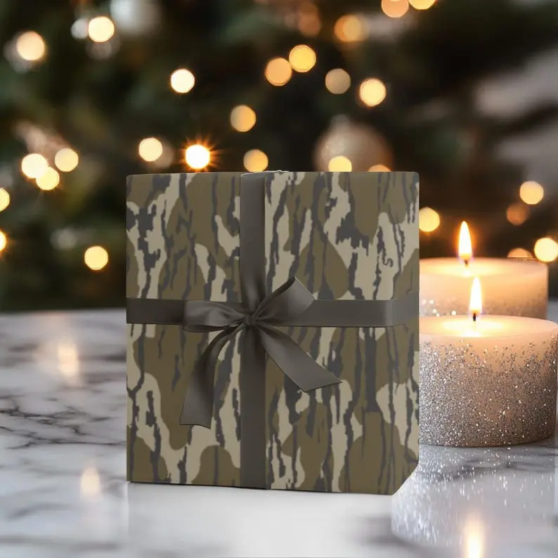 Bottomland Camo Wrapping Paper, Hunting Birthday Gift, Bottomland Camo, Camo Wrapping Paper, Hunting Wrapping Paper, Men Wrapping Paper