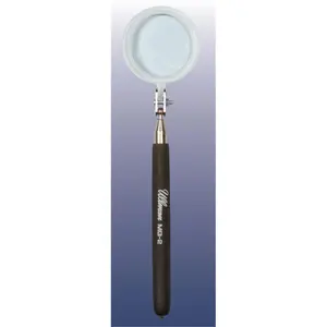 212 MAIN Telescopic Magnifying Glass - 2.38 in. Stainless Steel, Adjustable Size, All-Angle Hold, Shatterproof Lens, Desk Organizer Accessory for Computers & Office Equipment with Magnified View