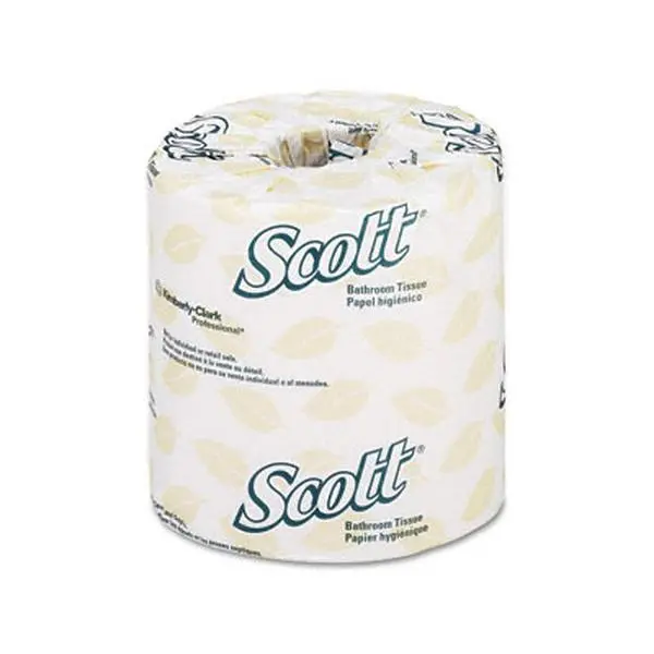 Kimberly-Clark SCOTT 2-Ply Absorbent Tissue, EPA Standards Compliant Embossed Premium Toilet Paper, 605 Sheets per Roll, 20 Rolls per Carton