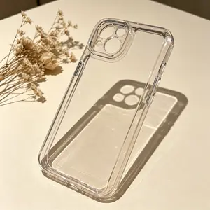 Mobile Phone Case for iPhone 17/16/15/14/13/12/11 Series (Standard, Pro, Pro Max) - Clear Minimalist Design, Military-Grade Shockproof Drop Protection, Scratch-Resistant Flexible Premium TPU Cover