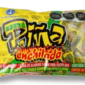 Uni Pina Enchilada 50pk Gummy Pineapple Flavor Candy Pack