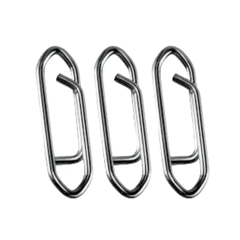 Slunger Cat Outdoors Quick Clips 120 lb Test Stainless Steel Rigs for Catfish Fishing Rapid Change Sinkers on 3 Way Swivels