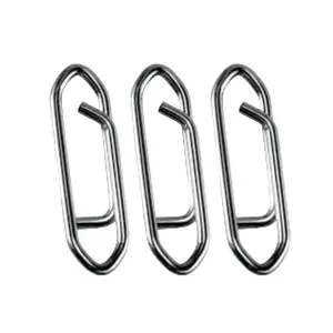 Slunger Cat Outdoors Quick Clips 120 lb Test Stainless Steel Rigs for Catfish Fishing Rapid Change Sinkers on 3 Way Swivels