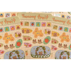 Yummy fruit sticker sheet
