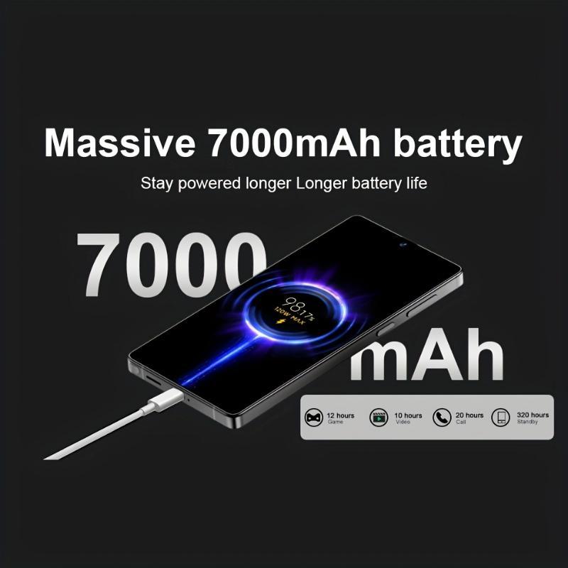 25Ultra Android Smartphone, 6.8 Inch Dual 108MP+48MP Cameras, Long-Lasting 6800mAh Battery, Fast Charging, OTG Function, Facial Recognition Unlocking, Stylus, 12GB RAM +512GB ROM, 5G Network Android 14 OS, Unlock Cellphone for