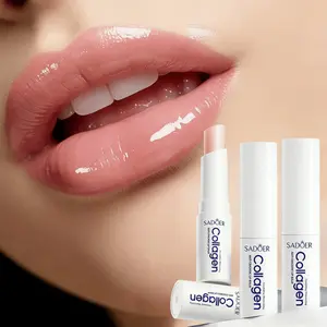 3PC Collagen ANTI CRACKING LIP BALM Reduce Lip Wrinkles, Prevent Peeling And Cracking. Moisturizing And Hydrating. Brighten Lip Skin Tone.,Summer,Lip Gloss,Mother's Day Gift,,Travel Essential