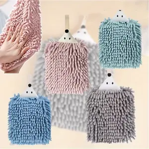 Cute Chenille Hand Towel Ball Ultra Soft High Absorbent Thick Hanging Towel Quick Dry Bathroom Kitchen Towel