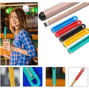 5 Pack Pool Cue Hanger Non-Warping Shaft Straighten Stand Holder with Hanging Hook Storage Organizer for Snooker Billiard Pool Cue Sticks Keep Straight