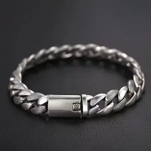 Cuban Bracelet 18/19/20cm Thick Men's Punk Bracelet Bold Fashion Hip-Hop Gift Suitable for Boyfriend Gift