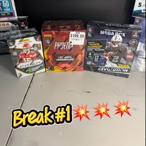 NFL Trading Cards Break #1 - 5 Divisions Left - Includes Autograph & Memorabilia Cards - Perfect for Collectors