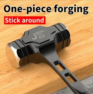 High carbon steel octagonal hammer, solid heavy-duty hammer, anti-slip ergonomic shockproof handle, multi-size impact-resistant hammer, suitable for construction and DIY enthusiasts, the best Valentine's Day gift