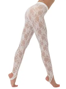Lace Mesh Foot Massage, Sexy Lace Temptation Stocking Pants, Comfortable Fitness Leggings for Women, Athleisure Fitness Leggings