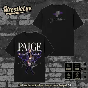 WWE Paige Graphic T-Shirt V4, Gothic Style, Wrestling T-Shirt, Vintage Unisex Cotton, Streetwear Fan Shirt